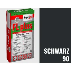 Sopro Bauchemie FL plus Fugenmörtel Flexfuge Plus 2-20 Mm 5kg Beutel Schwarz 90
