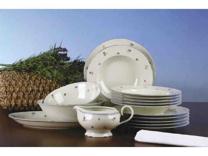 Seltmann Weiden Tafelservice Seltmann Weiden Marie Luise Streublume Tafel Service 16-tlg., 6 Personen, Porzellan