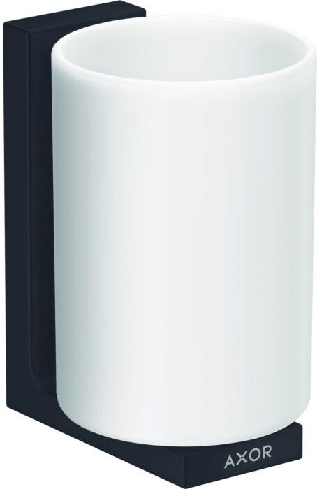Hansgrohe Axor Zahnbecher 42604670 Glas, Wandmontage, mattschwarz