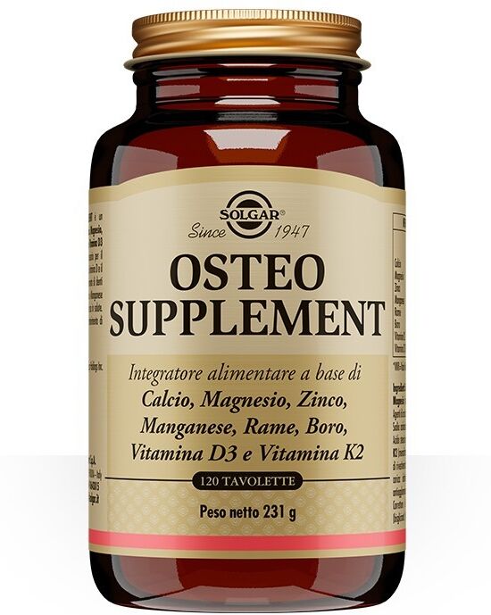 SOLGAR IT. MULTINUTRIENT SpA Solgar - Osteo Supplement 120 Tavolette - Integratore per la Salute delle Ossa e delle Articolazioni