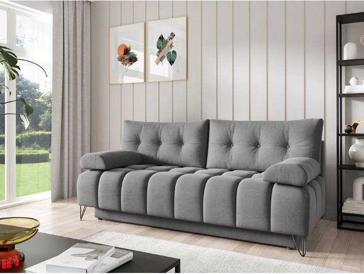 Beautysofa Schlafsofa Bergen im modernen Stil, mit Bettfunktion und Bettkasten