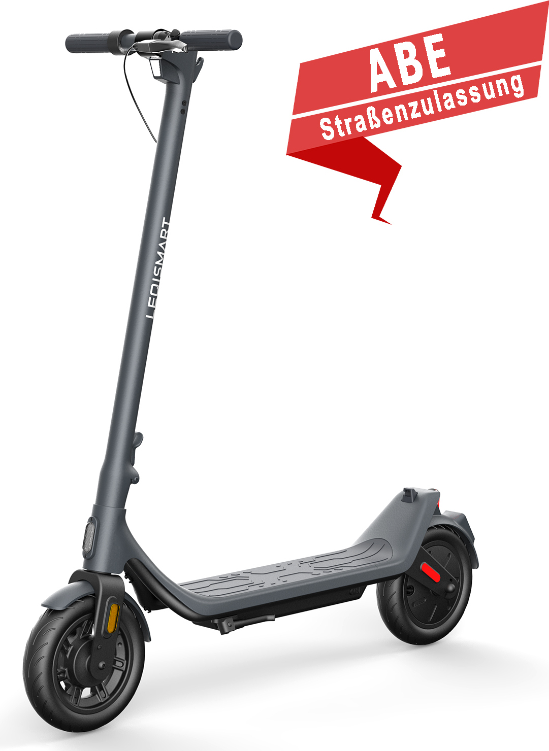 Faltbarer E-Scooter mit ABE StraBenzulassung, 10 Zoll,350W 36V, 7.8Ah ,LED-Display,duales Bremssystem, Schwarz