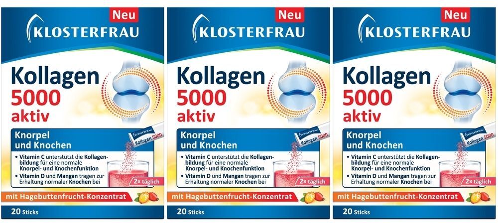 Klosterfrau Kollagen 5000 aktiv Granulat Sticks 3x 3x20 St