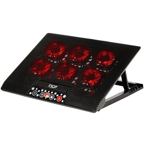 INCA 6X FAN, CONTROL PANEL, 2X USB, 6 STAGE GAMING NOTEBOOK COOLER 7 "-17"