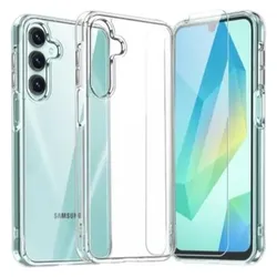 Samsung Clear Case + Tempered Glass (Samsung Galaxy A56 5G), Smartphone Hülle, Transparent