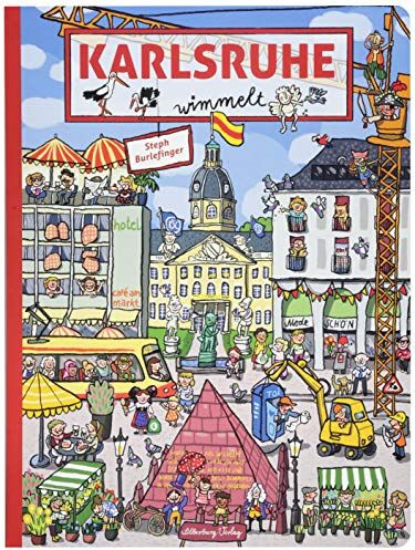 Steph Burlefinger - Karlsruhe wimmelt. Wimmelspaß total auf den Plätzen und Straßen der Fächerstadt. In dem liebevoll gestalteten Buch gibt es für Kinder, Eltern und Großeltern gleichermaßen viel zu entdecken. - Preis vom 19.10.2026 19:33:35 h