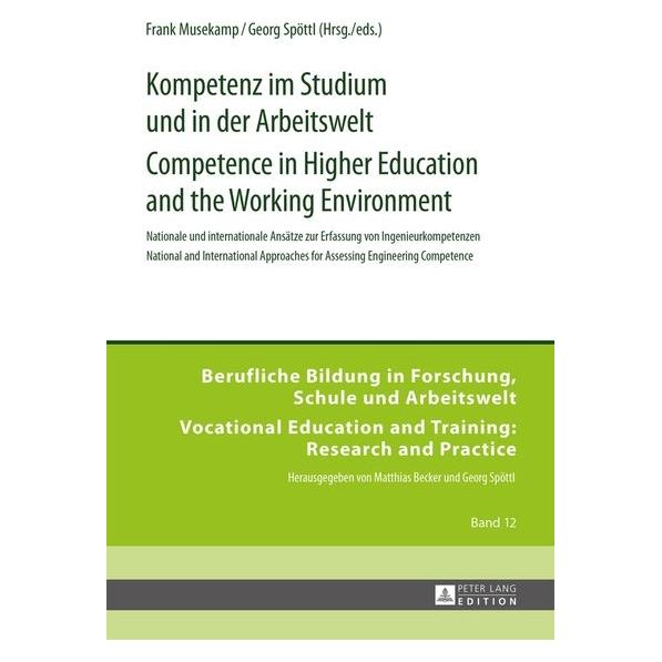 Peter Lang Kompetenz im Studium und in der Arbeits (Englisch, Hardcover, Frank Musekamp, Georg Spöttl) (67837516)