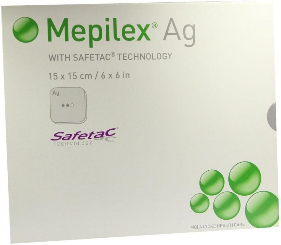 Mepilex Ag Verband 15x15cm steril