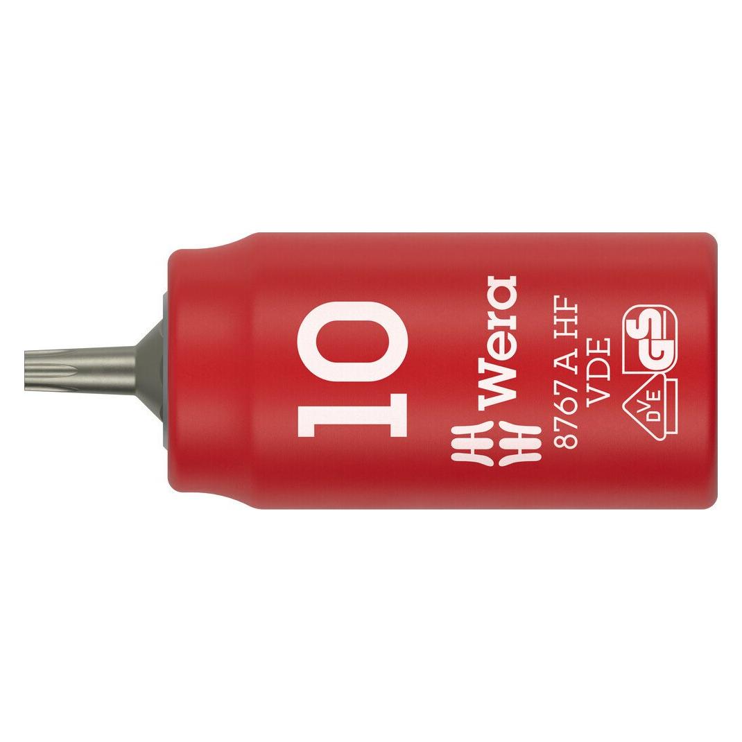 Wera 8767 A VDE HF Torx Bitnuss 1/4, TX10 (05005920001)