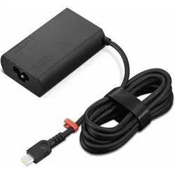 Lenovo 65w Slim Gan Ac Adapter (65 W), Notebook Netzteil, Schwarz