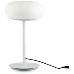 LED Tischleuchte Tischlampe Touch Dimmbar Weiß Schlafzimmerlampe H 36,5 cm