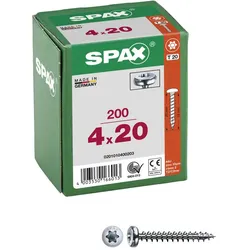 SPAX® Universalschrauben T20 4x20mm 200 St.