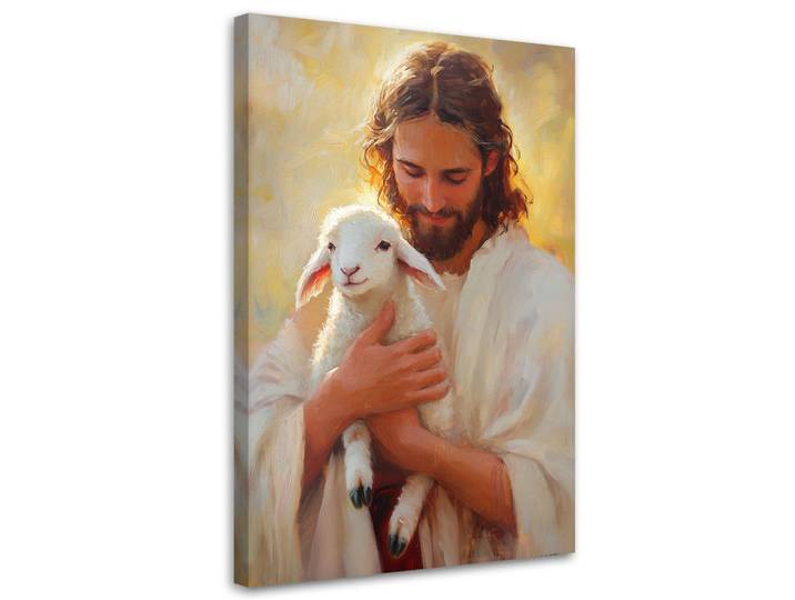 Feeby Leinwandbild Künstlerische und religiöse Werke 80x120cm, Beige, Religion/Spiritualität, Rechteckig, 80x120 cm, Bilder & Rahmen, Bilder, Leinwandbilder