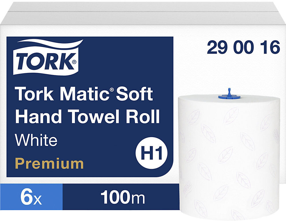Soft Papierhandtücher Tork Matic®, VE 6 Rollen à 100 m, 2-lagig TORK