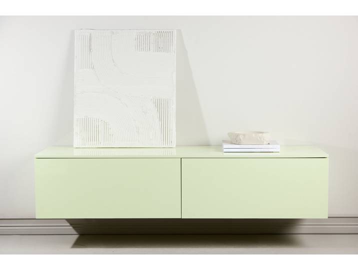 Hänge-Lowboard Frihamn MDF Mitteldichte Holzfaserplatte , beschichtet Grün 160 x 35 x 45cm