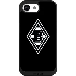 Nivocase Handyhülle für Apple iPhone 16e Hülle NIVOpure Case Schwarz Borussia Mönchengladbach Gladbach (Apple iPhone 16e), Smartphone Hülle, Schwarz