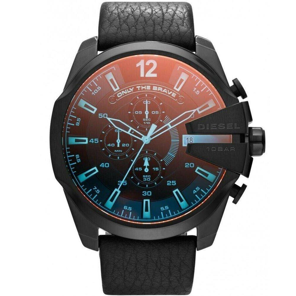Diesel DZ4323 Mega Chief Chronograph Schwarzes Zifferblatt Herrenuhr