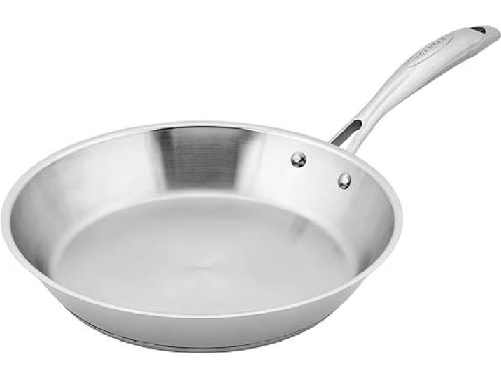 SCANPAN STS Edelstahl-Pfanne 28 cm, Induktion, Alle Herdarten, Ofenfest