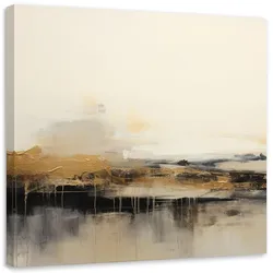 LEINWANDBILD Modernes abstraktes Beige 50x50cm