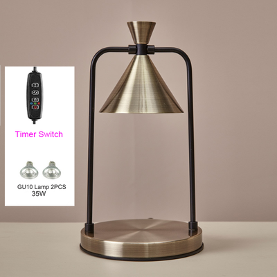 Youfap Market Electric Wax Melt Lamp For Aromatherapy, Candle Warmer Lantern With Top Down Melting Burner For Spa And Home Use gold