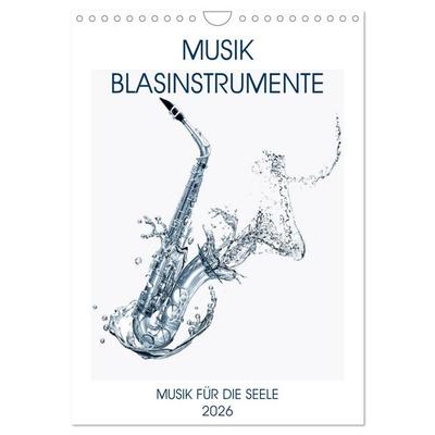Musik Blasinstrumente (Wandkalender 2026 DIN A4 hoch), CALVENDO Monatskalender