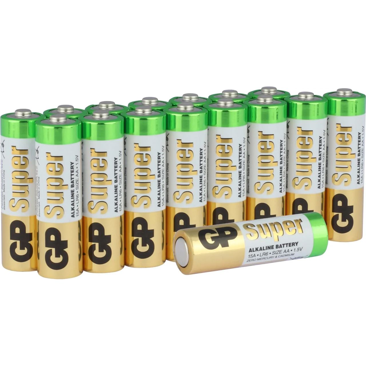 GP Batteries Super Alkaline Batterie AA Mignon 1,5V 16er Pack *NEU*