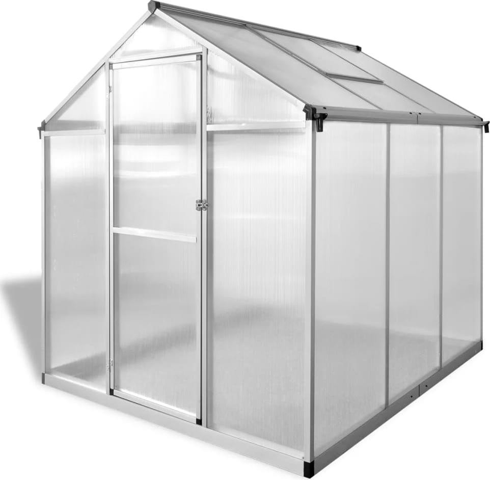 vidaXL Kas van versterkt aluminium, 3,46 m³