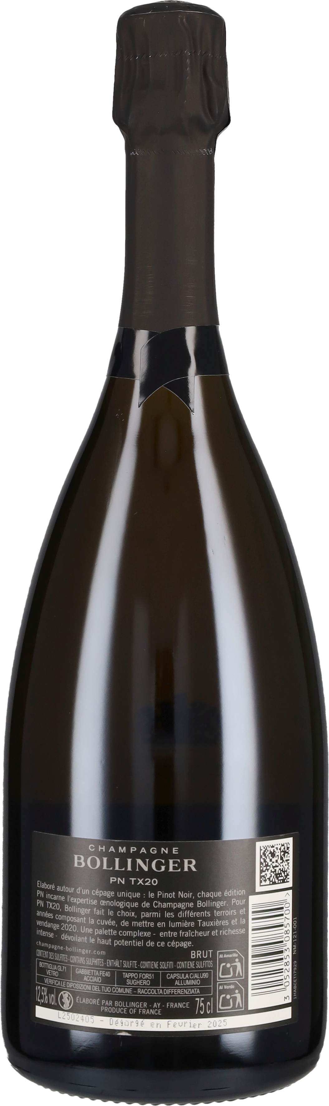 Champagne Blanc de Noirs 'PN TX20' Bollinger