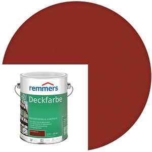 Remmers Holzfarbe Deckfarbe, 2,5l, innen & außen, wetterfest, rotbraun