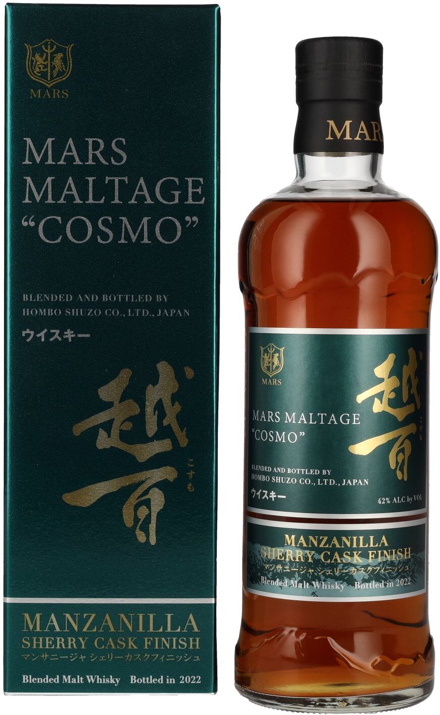 Mars Whisky Mars Maltage COSMO Manzanilla Cask Finish Japan Whisky 42% Vol. 0,7l in Geschenkbox
