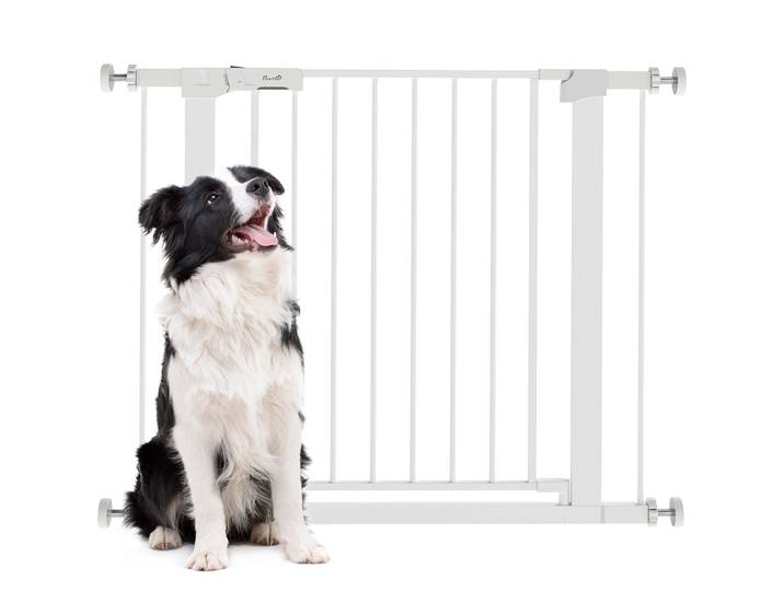 Barrière de sécurité Pawhut pour chiens, escaliers, portes 75-96 cm avec 2 extensions