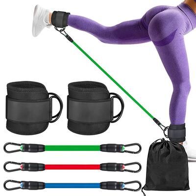 Smart Shopping Spot FlexTone Ankle Resistance Bands 6 Piece Glute Resistance Bands Set For Leg Workouts, Fitness & Rehab FlexTone Ankle Resistance Bands 6 Piece Glute Resistance Bands Set For Leg Workouts, Fitness & Rehab