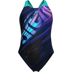 ARENA Damen Schwimmanzug FLOW SWIMSUIT V BACK LB, Größe 36 in Blau Blau