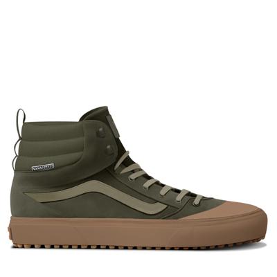 Sneaker VANS "Ashwood Hi VansGuard", Herren, Gr. 41, grün (fr1, suede, canvas mossy olive), Leder, Schuhe Sneaker, vom Vans Sk8-Hi inspiriert