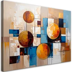 LEINWANDBILD Geometrische bunte Formen 120x80cm