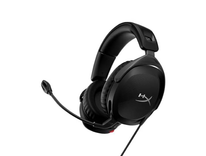 HYPERX 519T1AA Cloud Stinger 2 – Lichtgewicht over-ear headset met microfoon, Swivel-to-mute-functie, 50 mm drivers, pc-compatibel, zwart