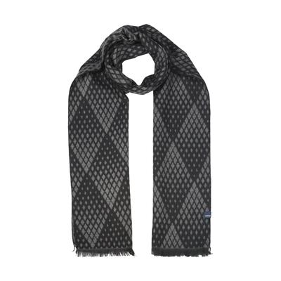 Schal LERROS "Webschal aus Mischgewebe in 2-Tone-Optik", Herren, grau (schwarz), Viskosemischung, Modetücher Schal