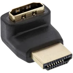 InLine HDMI Adapter, Stecker / Buchse, gewinkelt oben, vergoldete Kontakte 4K2K