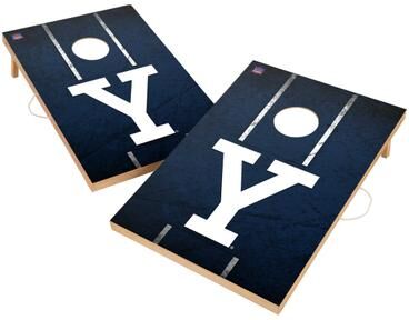 Skip's Garage Vintage Yale University Bulldogs 2x4 Tailgate Cornhole Boards