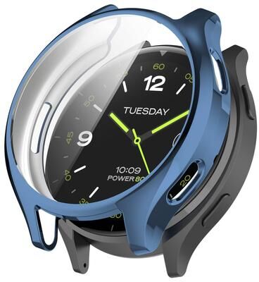 Everyday Crate Xiaomi Watch 2 Full Coverage TPU Watch Protective Case With Electroplated Finish blue