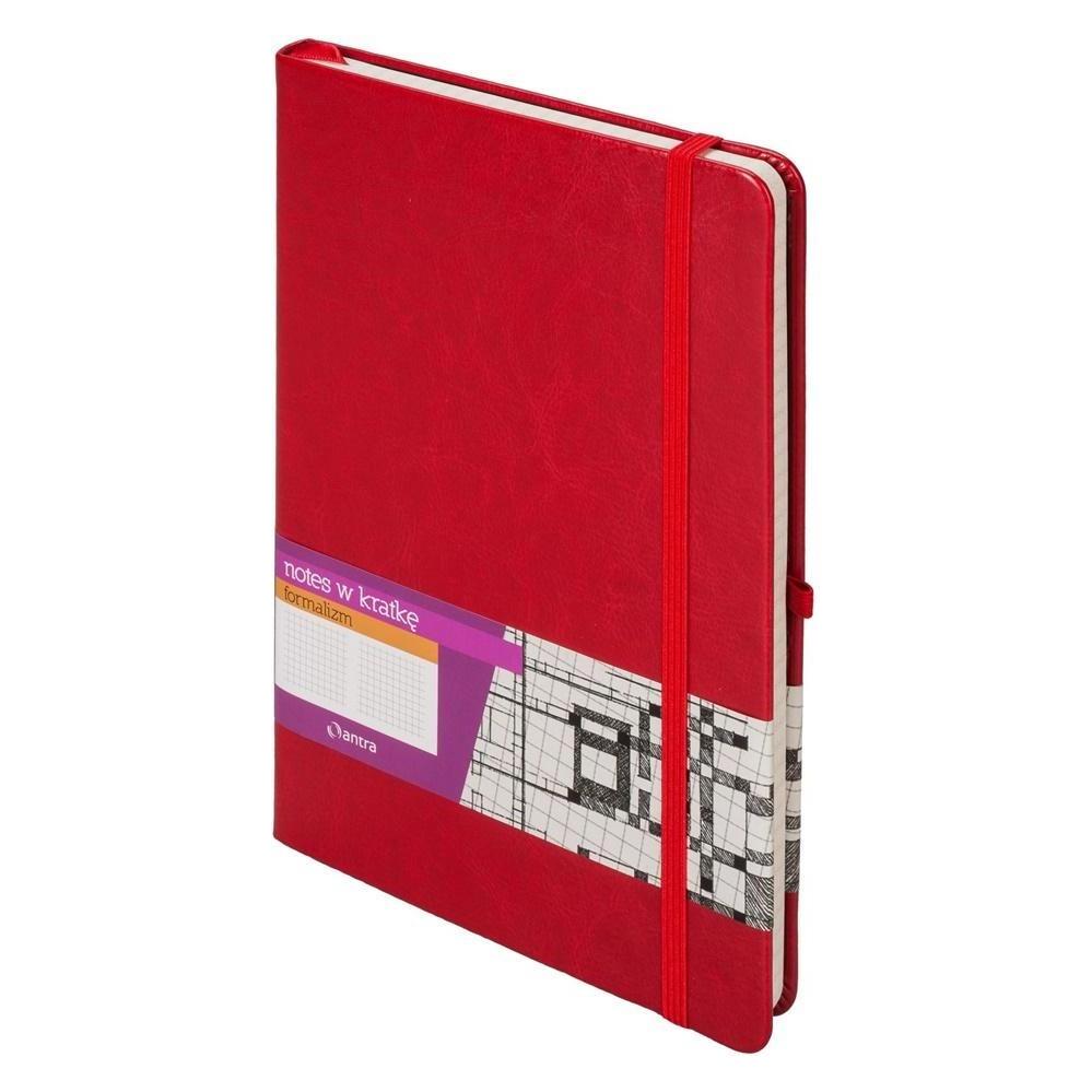 Antrax Notizbuch A5 Karierter Formalismus Rot (A5, Kariert, Harter Einband) (268577)