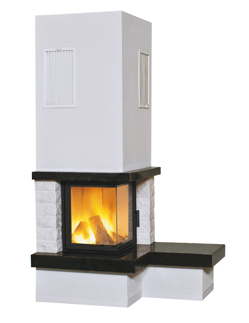 HARKGMBH Marmorkamin Nebraska (5 KW) 2 BANK rechts Kaminbausatz 16928576