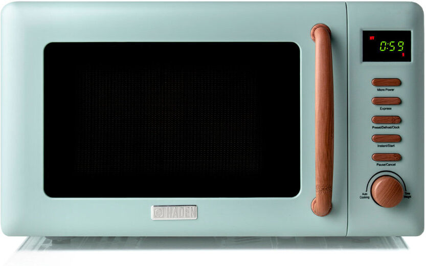 HADEN Dorchester 20L 800W Microwave Oven Sage Green 26cm H X 43cm W X 32cm D