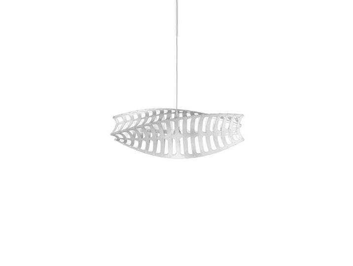 Toru Pendelleuchte Small 2 Seiten Weiß - David Trubridge - Wohnzimmer - Bambus