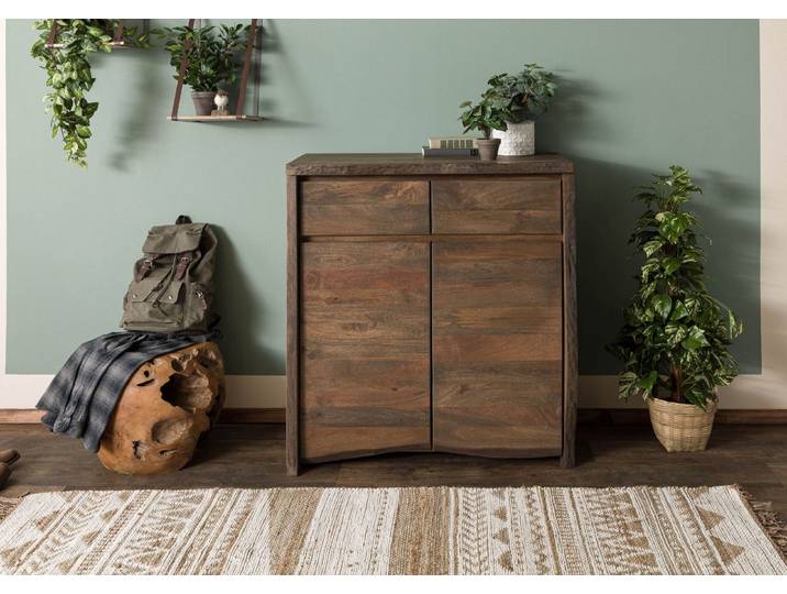 Highboard Mango 100x48x111 braun geölt PURE MANGO #201