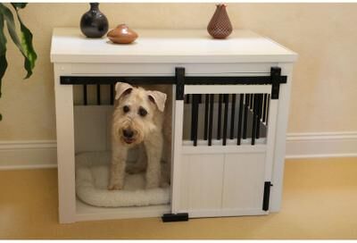 New Age Pet® Homestead Dog Crate by New Age Pet in Antique White