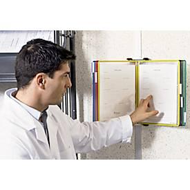 Kpl.-Angebot Wandhalter + 10 Tafeln, farbmix