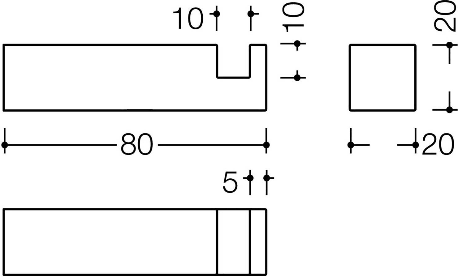 HEWI System 100 Haken groß