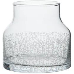Räder, Vase, Glasvase Botanische Namen City weiss höhe 13 cm, Durchmesser 14cm