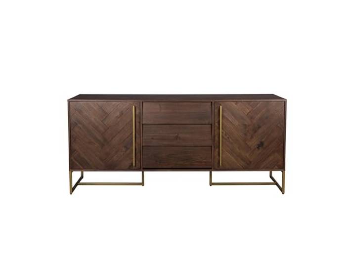 Dutch Bone Klasse Sideboard Hoch Akazienholz Dunkelbraun